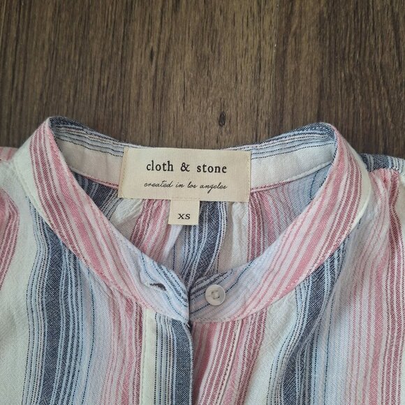 💙 Cloth & Stone Oversized T-Shirt Dress - Rayon, Linen - Picture 5 of 9